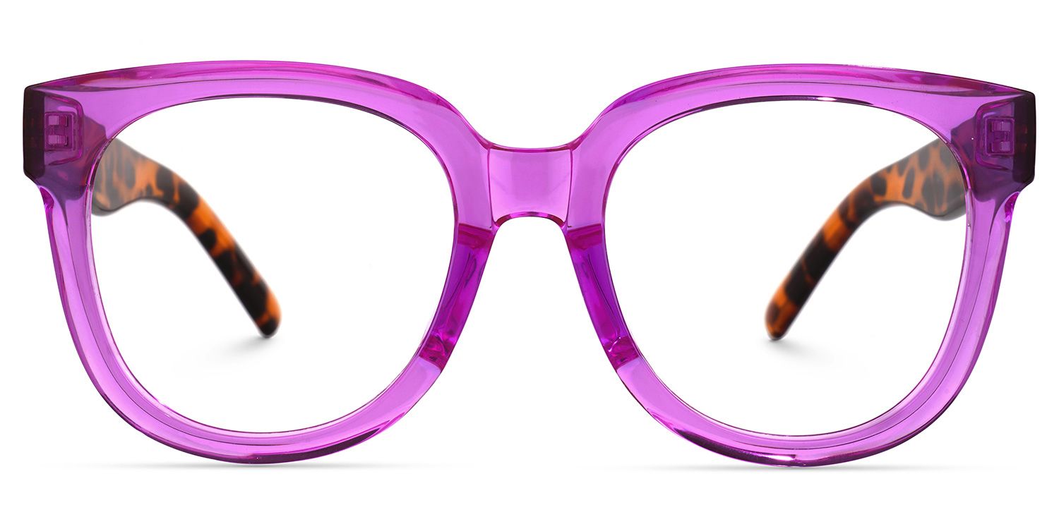 Vernetta - Square Purple Eyeglasses product detail 2