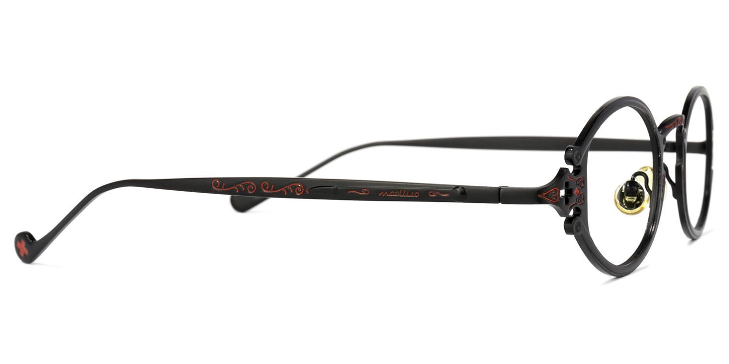 Callum - Oval Black Eyeglasses product detail 4