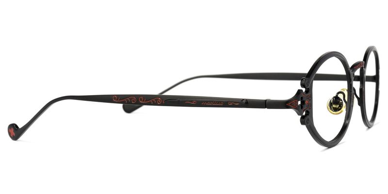 Callum - Oval Black Eyeglasses - 4