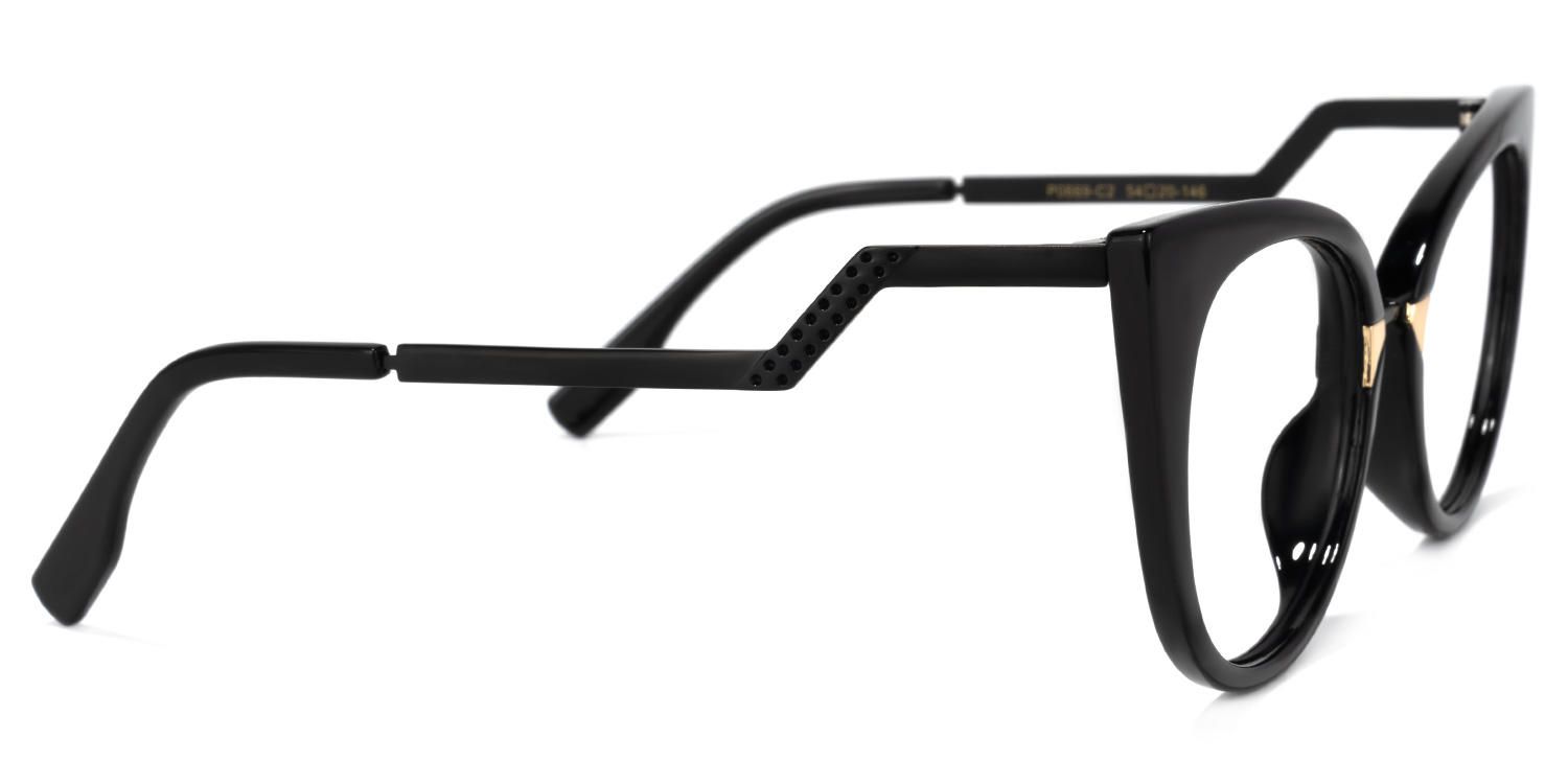 Stylish Black Cat Eye Glasses│Vooglam Glasses- 4
