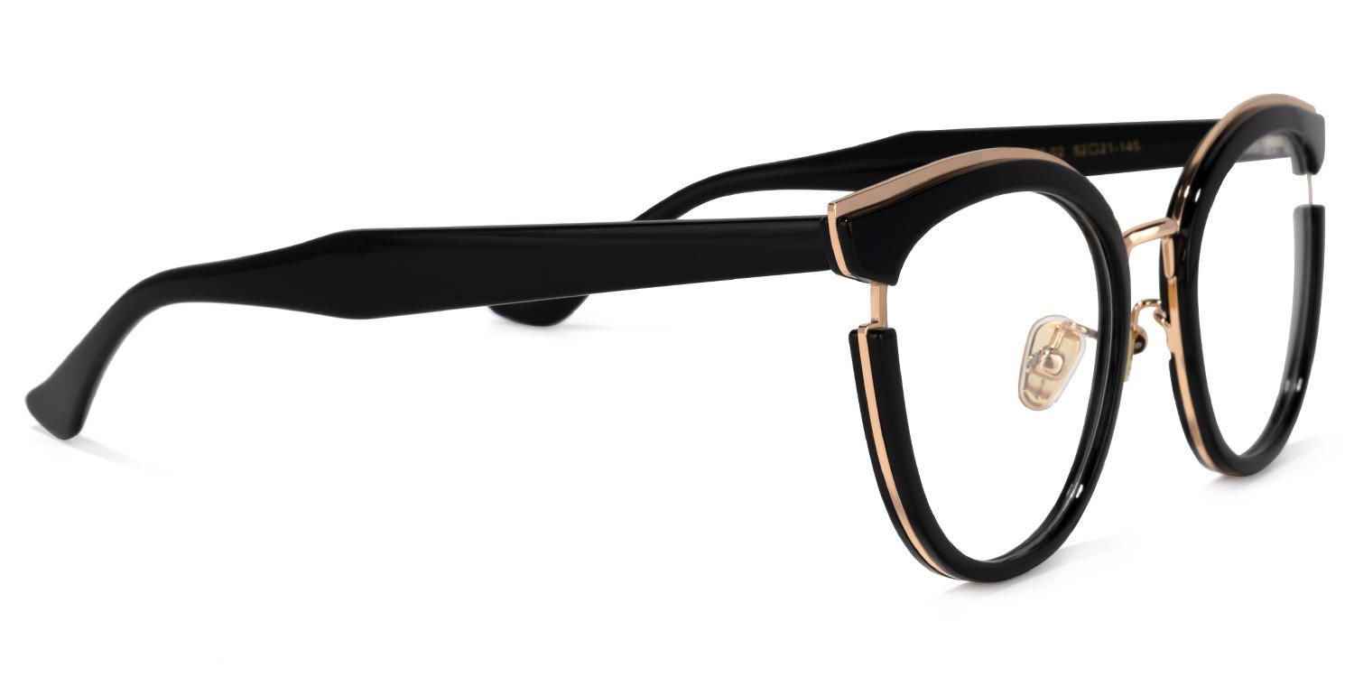 Retro - Black Round Glasses - 4