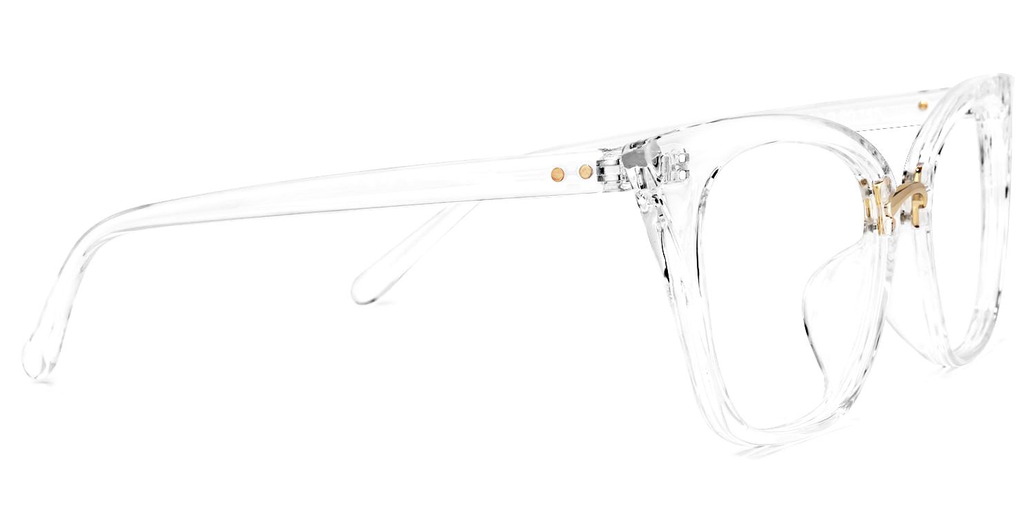 Tacita - Cat Eye Crystal Clear Eyeglasses | Vooglam 4