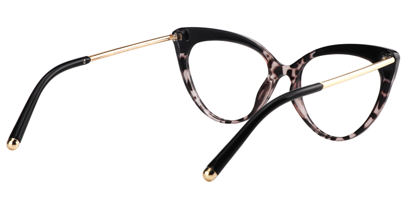 Drusilla - Cat Eye Black Eyeglasses | Vooglam Side View