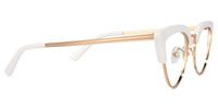 Faith - Cat Eye White Eyeglasses - 4