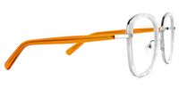 Caroline - Square White Eyeglasses - 4