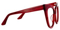 Carmine - Cat Eye Glitter Red Eyeglasses - 4