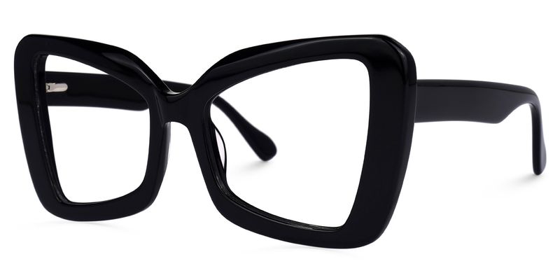 Mandi - Butterfly Black Eyeglasses - 2