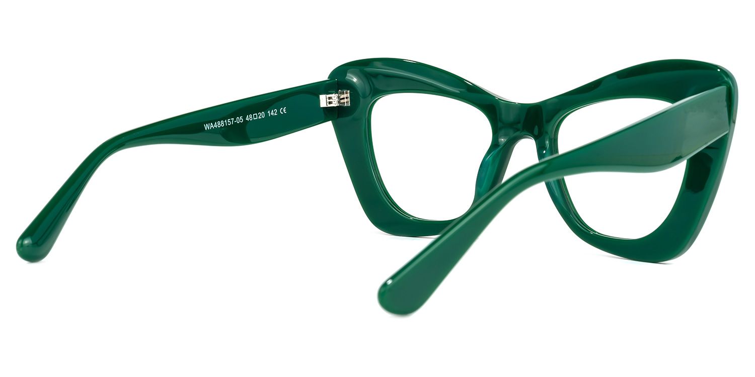 Zavala - Square Green Eyeglasses - 3
