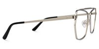 Alexa - Aviator Silver Eyeglasses - 4