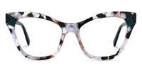 Butta - Cat Eye Marble Eyeglasses | Vooglam Angle View