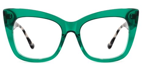 Escobar - Square Green Eyeglasses