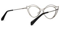 Hilleary - Geometric Silver Eyeglasses | Vooglam Side View