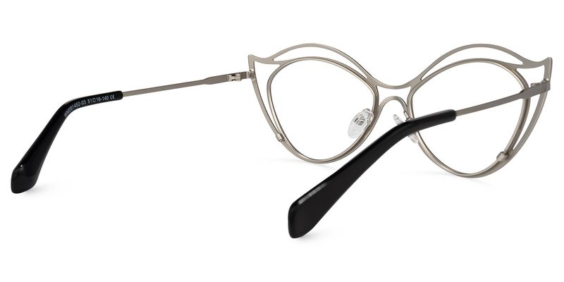 Hilleary - Geometric Silver Eyeglasses - 3