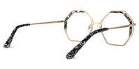 Scotto - Geometric Pattern Eyeglasses | Vooglam Side View