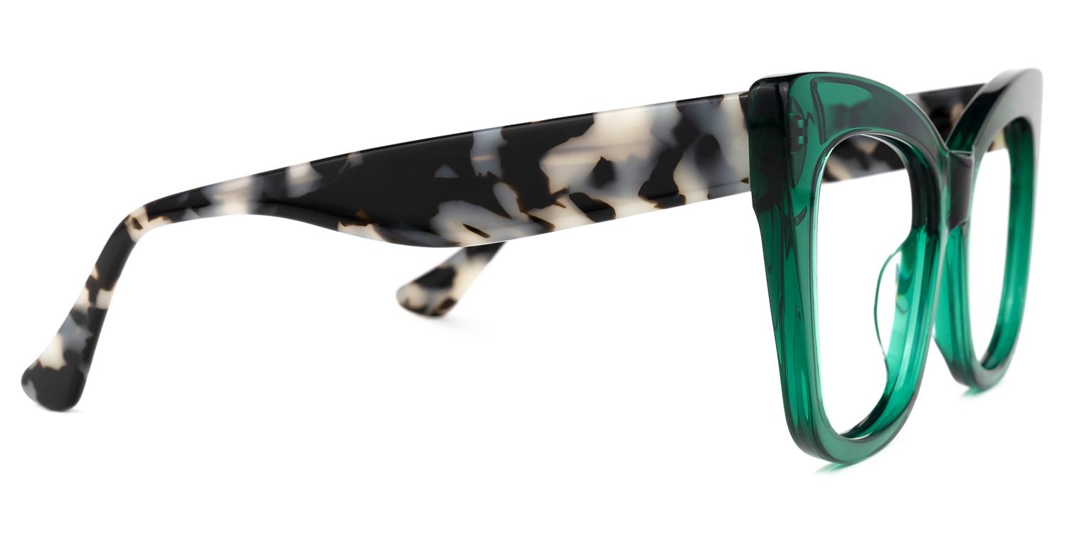 Escobar - Square Green Eyeglasses product detail 4