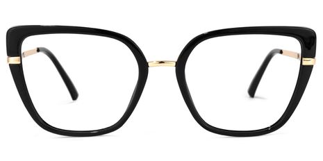 Declan - Rectangle Black Eyeglasses