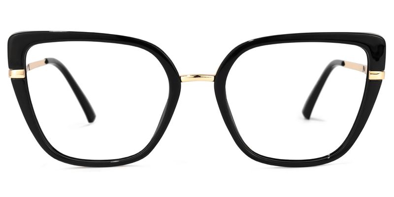 Declan - Rectangle Black Eyeglasses