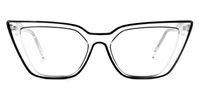 Lyuba - Rectangle Black Eyeglasses | Vooglam Angle View