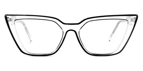 Lyuba - Rectangle Black Eyeglasses
