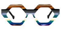 Ailsa - Geometric Colorful Eyeglasses | Vooglam Angle View