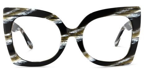 Adrian - Butterfly Dark/Green Eyeglasses