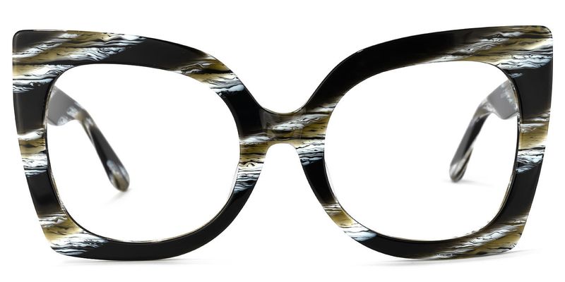 Adrian - Butterfly Dark/Green Eyeglasses