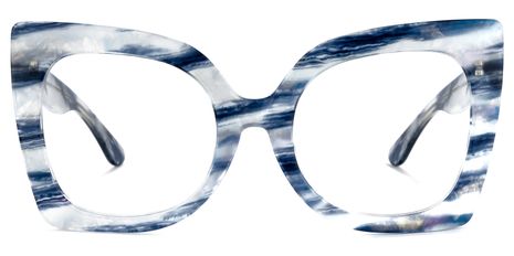 Adrian - Butterfly Blue/White Eyeglasses