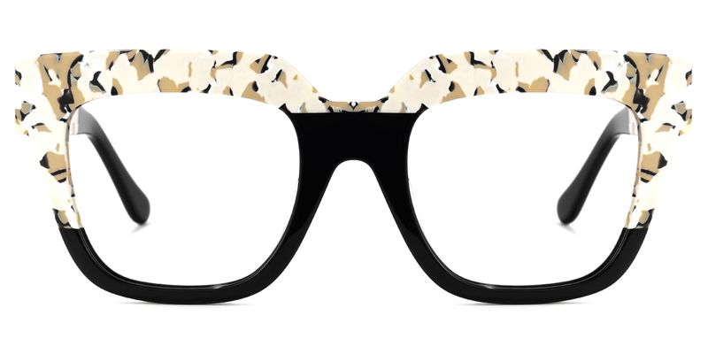 Yolanda - Square Black Eyeglasses