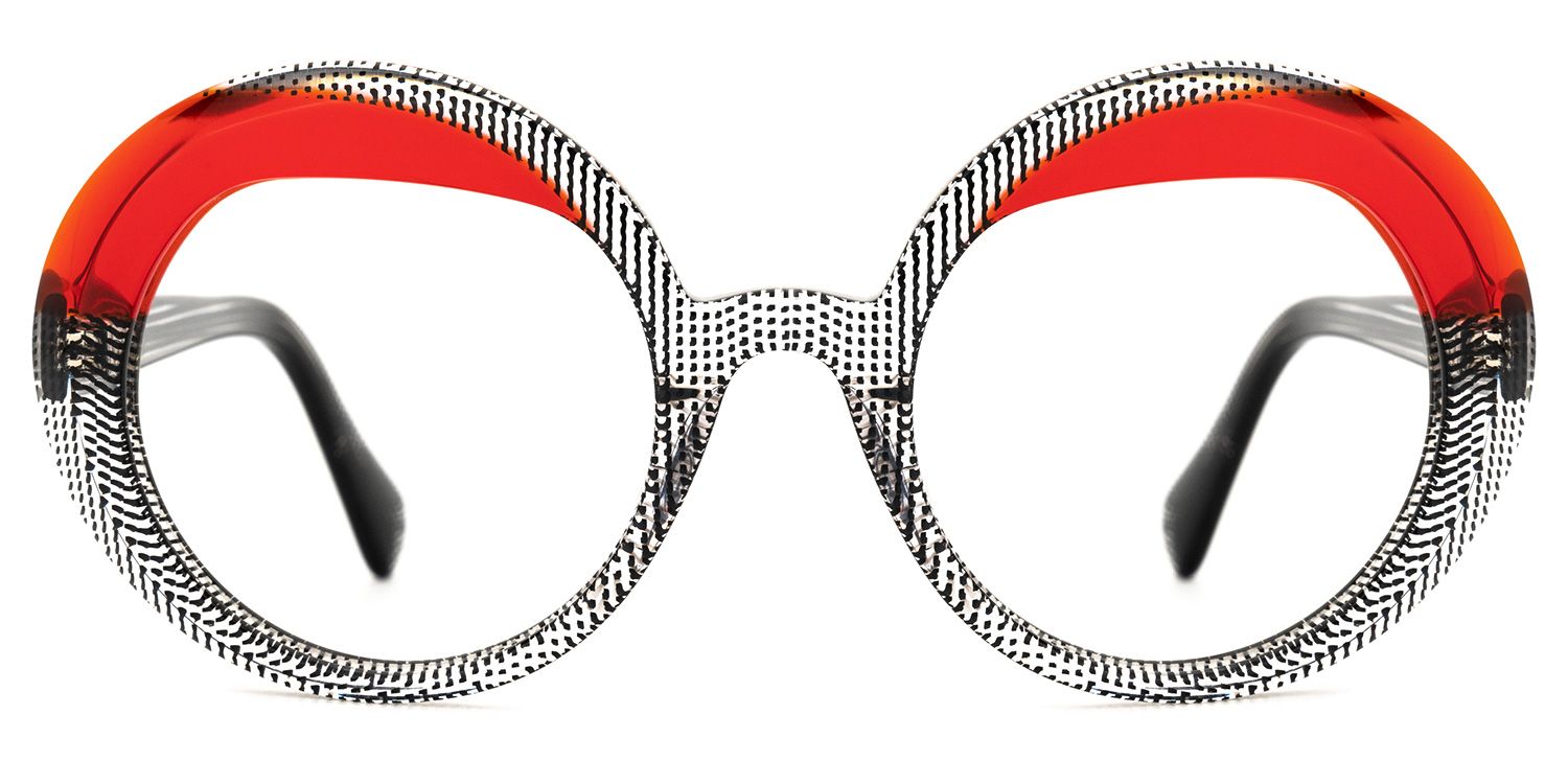 Tammy - Round Black/Crystal Eyeglasses product detail 2