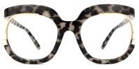 Fredia - Square Animal Eyeglasses | Vooglam Angle View