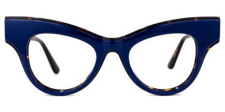 Bostick - Cat Eye Blue Eyeglasses