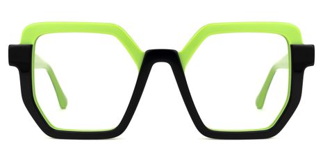 Mixon - Square Green Eyeglasses