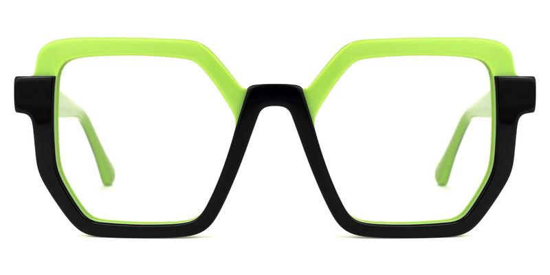 Mixon - Square Green Eyeglasses