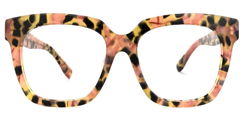 Martha - Square Floral Eyeglasses