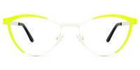 Sydney - Cat Eye Yellow Eyeglasses │Vooglam Angle View