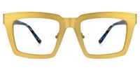 Arnal - Rectangle Gold Eyeglasses | Vooglam Angle View