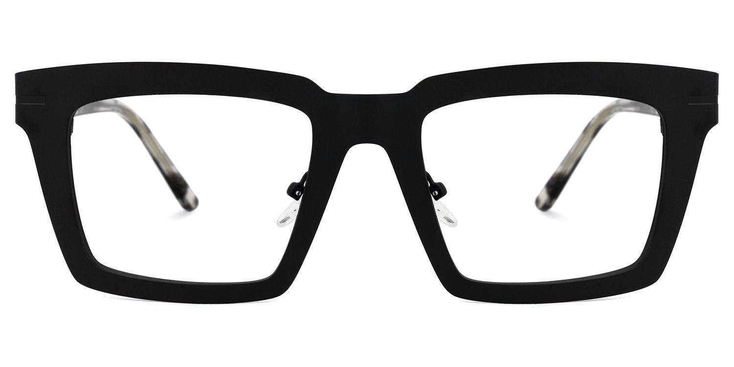 Arnal - Rectangle Black Eyeglasses - 1