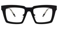Arnal - Rectangle Black Eyeglasses | Vooglam Angle View