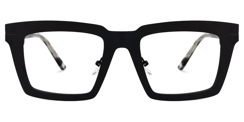 Arnal - Rectangle Black Eyeglasses