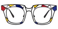 Mondrian - Square Black Eyeglasses