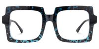 Arroyo - Square Blue/Tortoise Eyeglasses | Vooglam Angle View