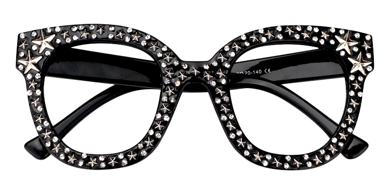 Candice - Black Square Eyeglasses product detail 2