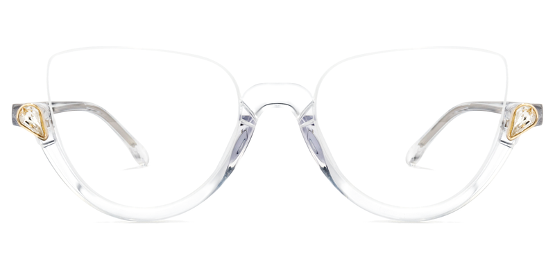 Sylvia  Cat Eye Crystal Clear Eyeglasses