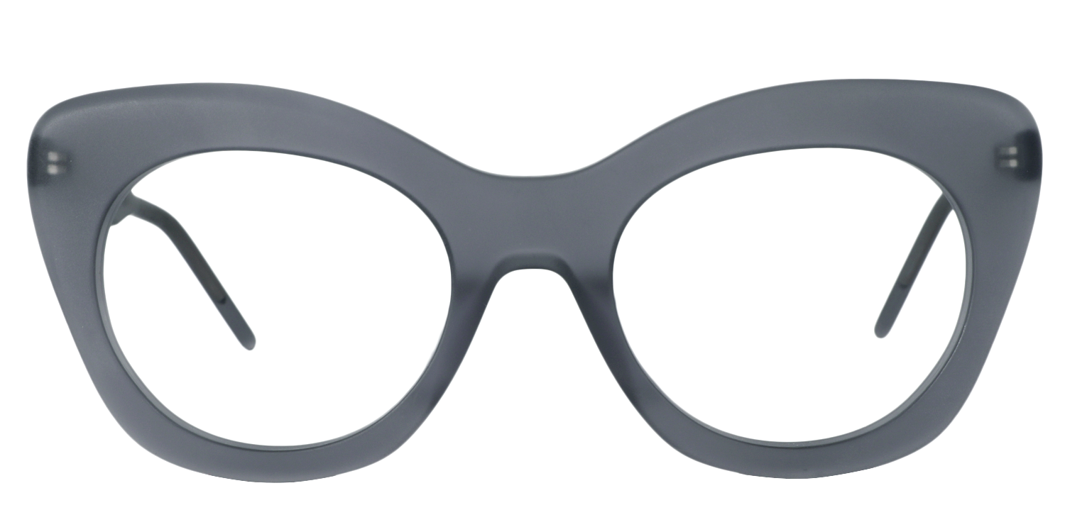 Unique Butterfly Grey Eyeglasses│Vooglam Optical Glasses Angle View
