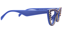 Cathleen - Blue Cat Eye Glasses - 7