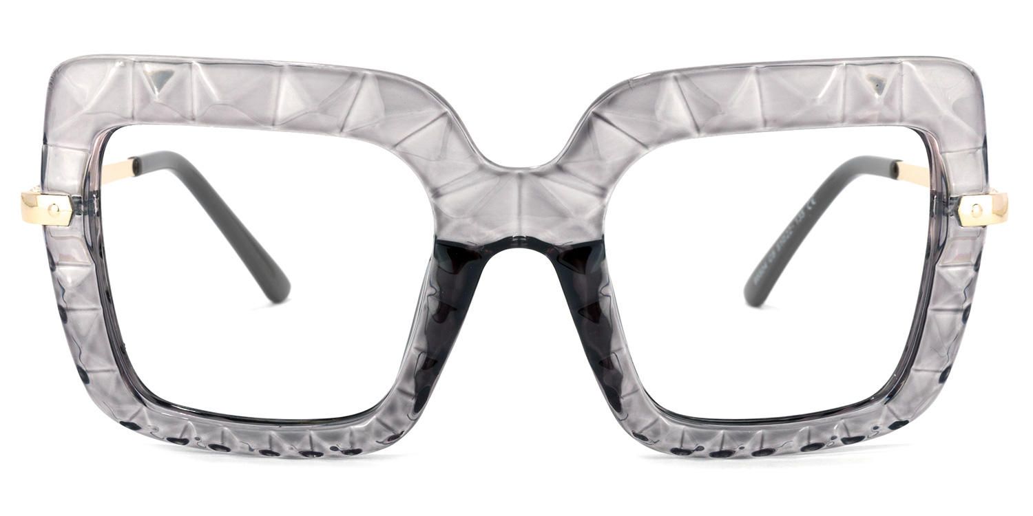 Phebe - Square Grey Eyeglasses product detail 2