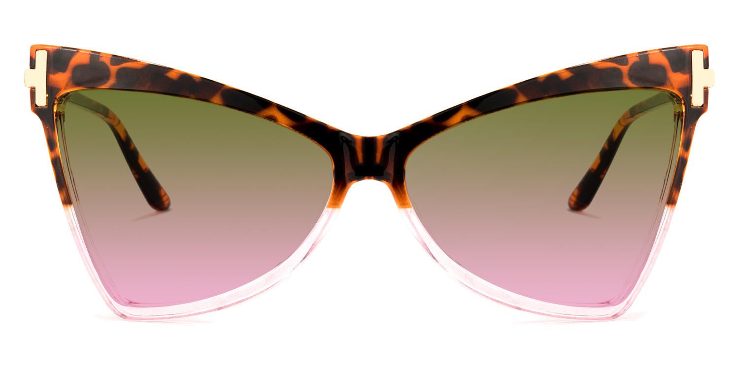 Ofelia - Geometric Tortoise/Pink Sunglasses product detail 2