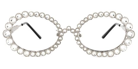 Ingra - Oval Silver Eyeglasses