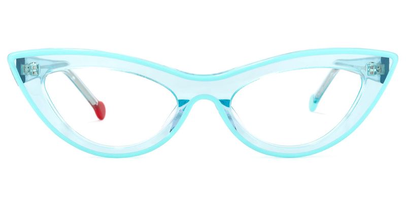 Maureen - Cat Eye Light/Blue Eyeglasses