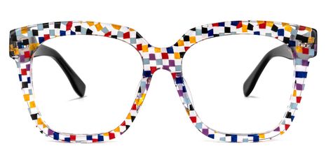 Martha - Square Colorful/Point Eyeglasses